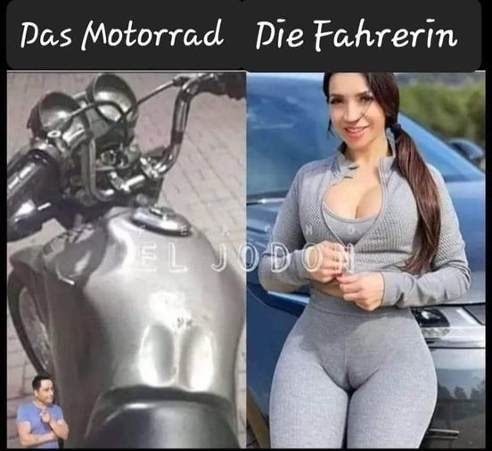 Das Motorrad - Die Fahrerin