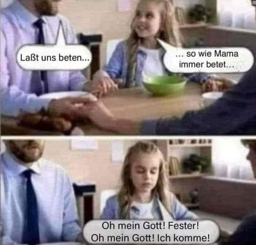 Laßt uns beten... - ...so wie Mama immer betet... - Oh mein Gott! Fester! Oh mein Gott! Ich komme!