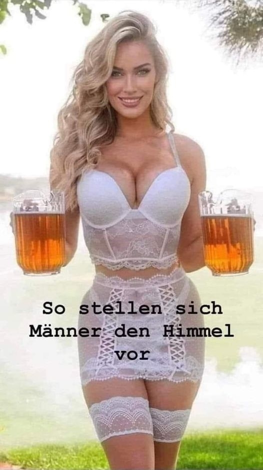 So stellen sich Männer den Himmel vor