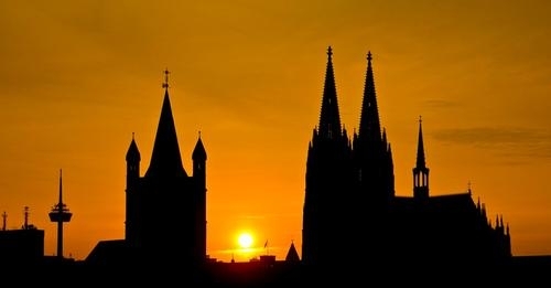 Kölner Dom Sonnenuntergang